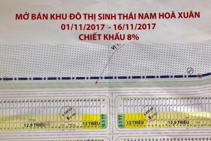 Ngày 1/1/2017 Sunland mở bán block mới B2-151 & B2-152 tại KĐT Nam Hoà Xuân, giảm 8%